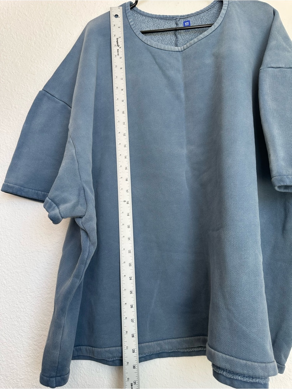 Yeezy Gap Yoke Tee Bluestine XXL 2XL Oversized Cotton Shirt‎ Kanye West - Picture 7 of 13